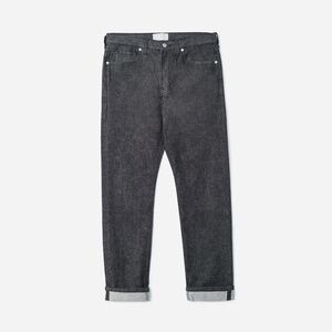 Everlane Men's Selvedge Slim-Fit Jean in Black Rinse, Size 30x30
